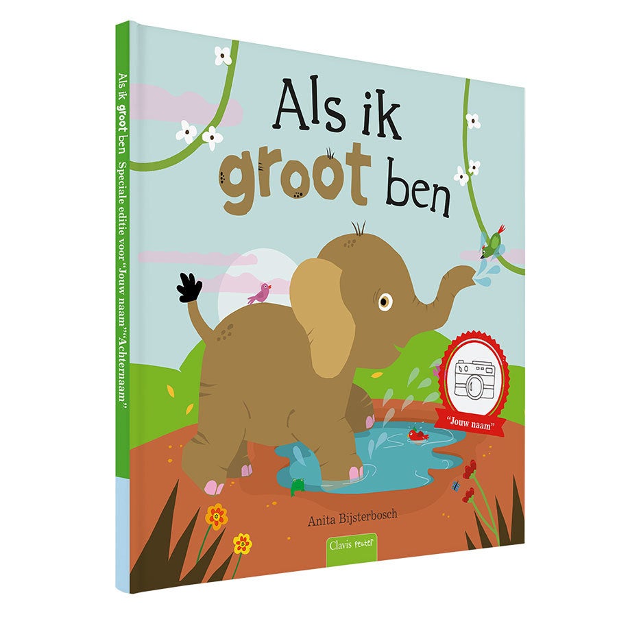 Als ik groot ben - XXL boek met naam, foto en groeiposter