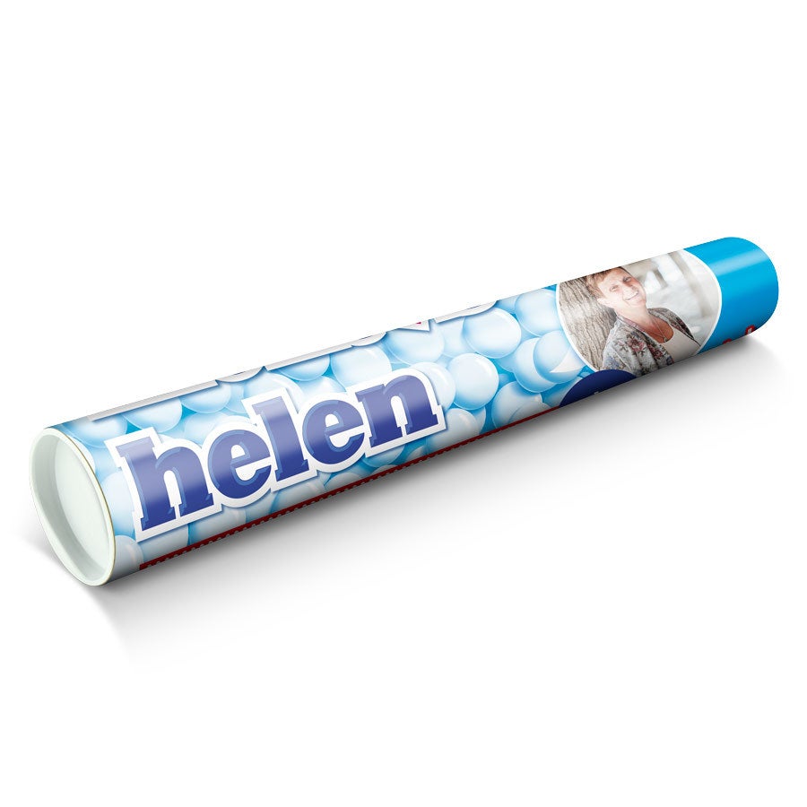 Mentos XXL med eget navn