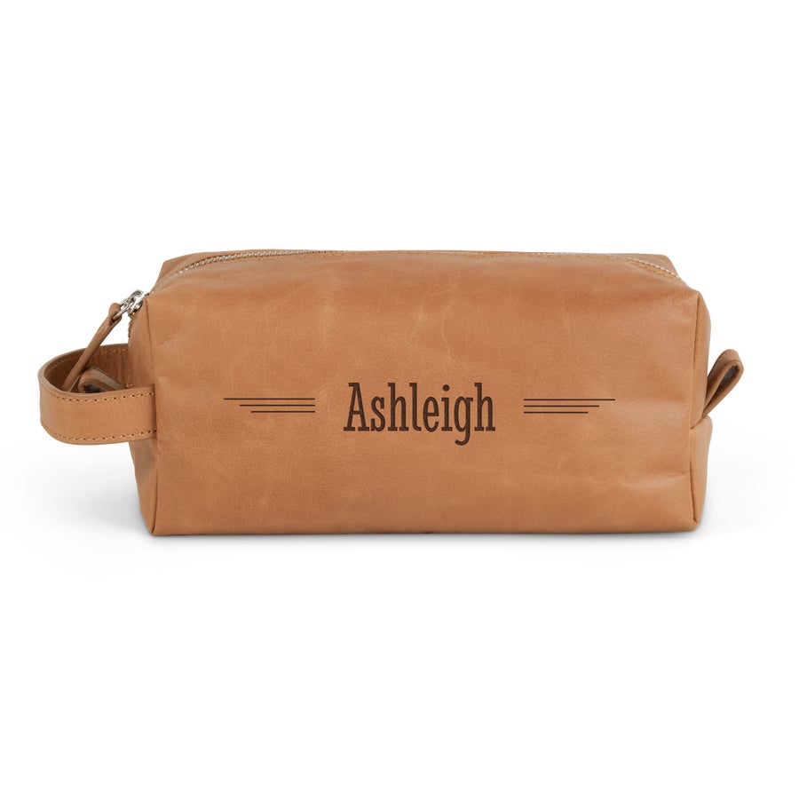 Personalised toiletry bag sale