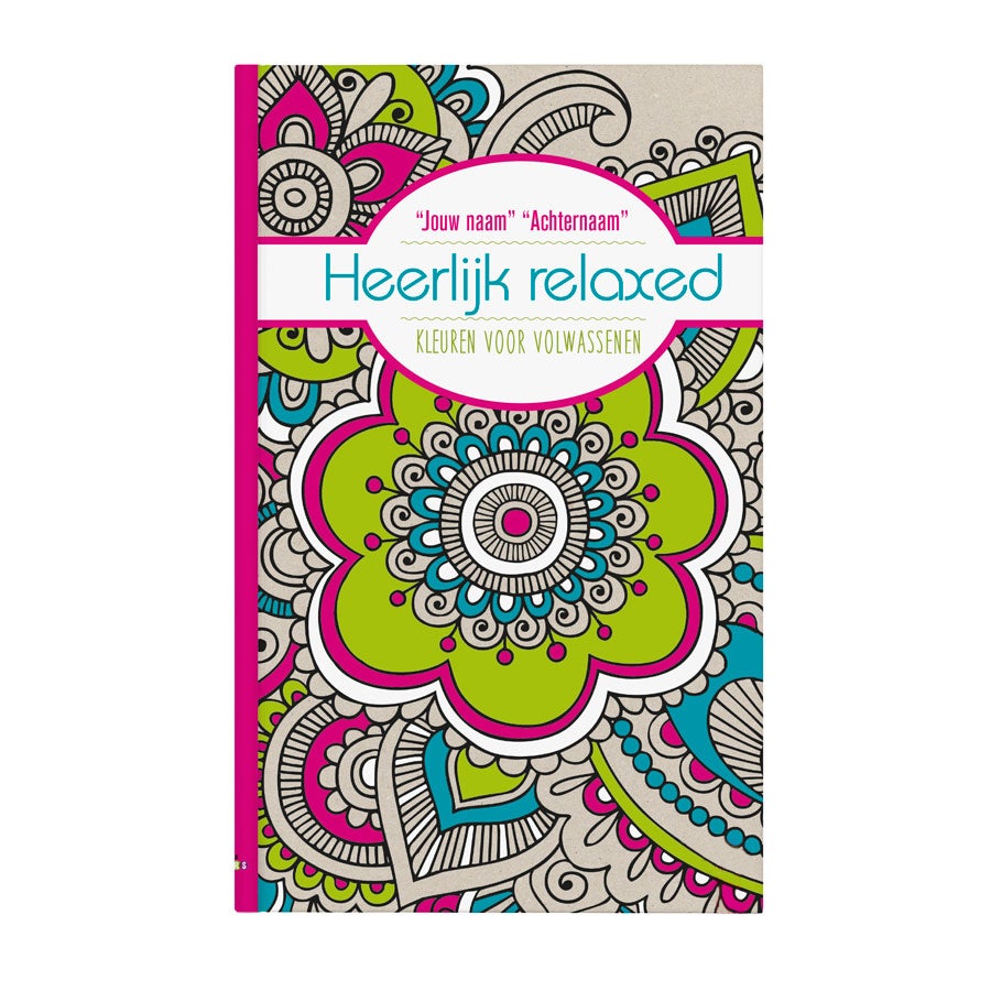 verfrommeld semester Spin Kleurboek voor Volwassenen met Naam | YourSurprise