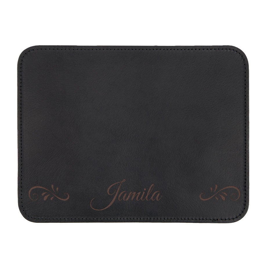 Custom leather mouse pad