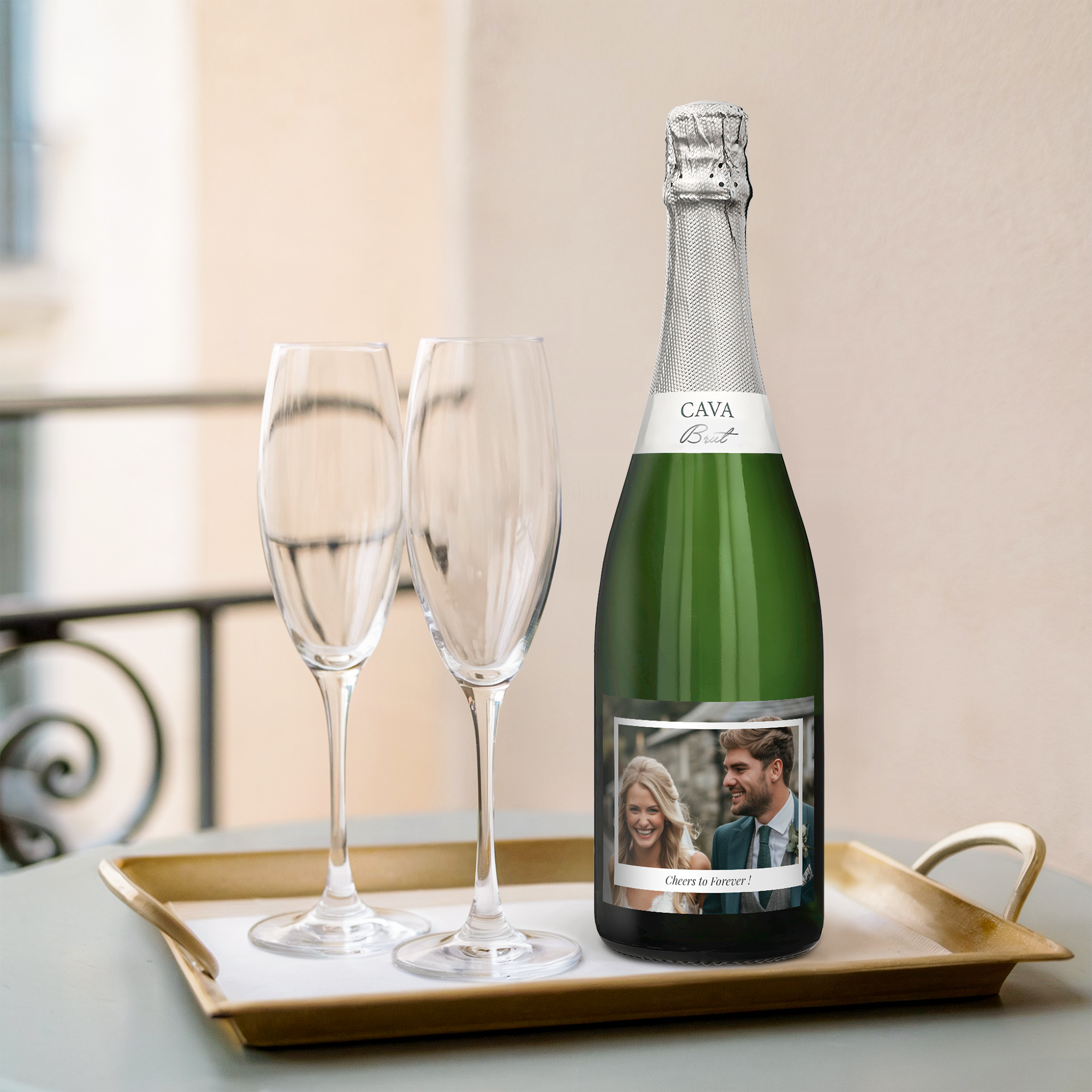 Cava Palau Gazo Brut med personlig etikette