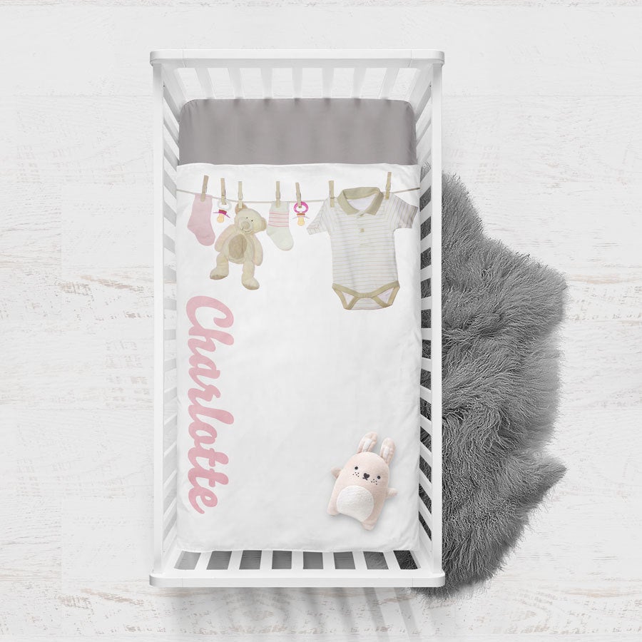 Personalised duvet cover - Baby crib - 100 x 150 cm Personalised duvet cover - Baby crib - 100 x 150 cm