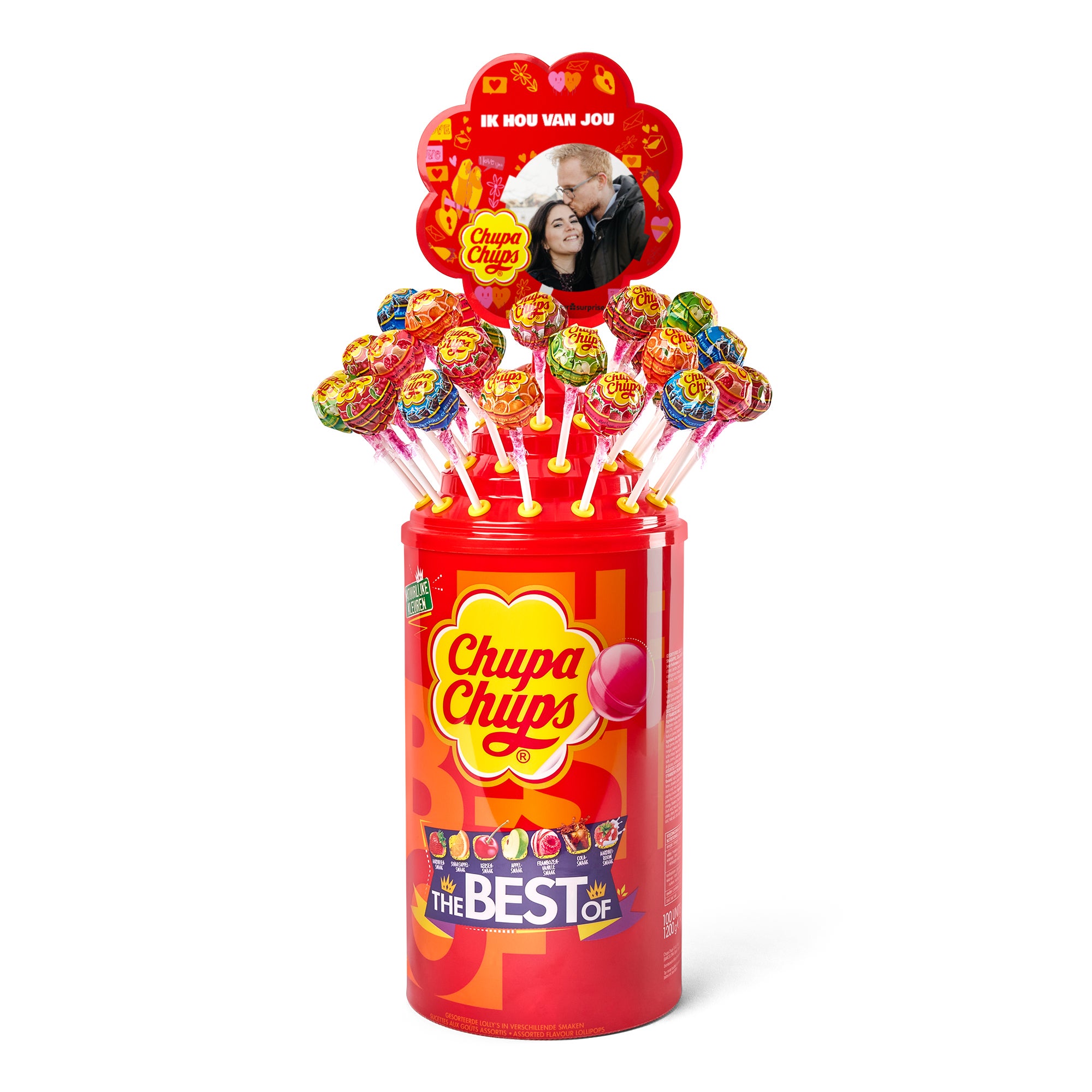 Gepersonaliseerde Chupa Chups Toren - 100 lolly&apos;s