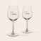 Set cadou vin și gustări - Rosé - Pahare gravate Set cadou vin și gustări - Rosé - Pahare gravate