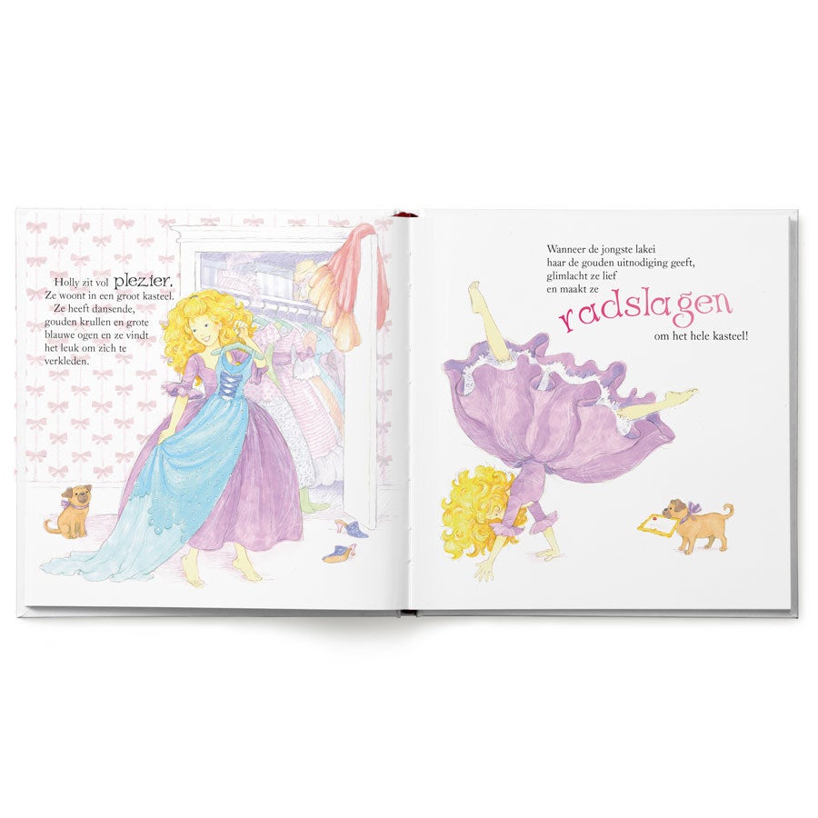 Boek met naam, foto, haar- en oogkleur - Wie is de mooiste prinses? - Hardcover