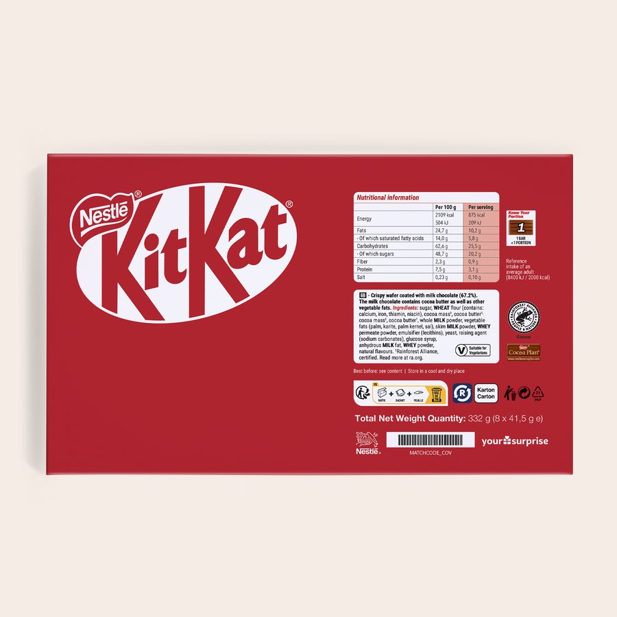 Személyre szabott KitKat Bars ajándékdoboz KitKat Bars ajándékdoboz felirattal és képpel, nyomtatással személyre szabható.