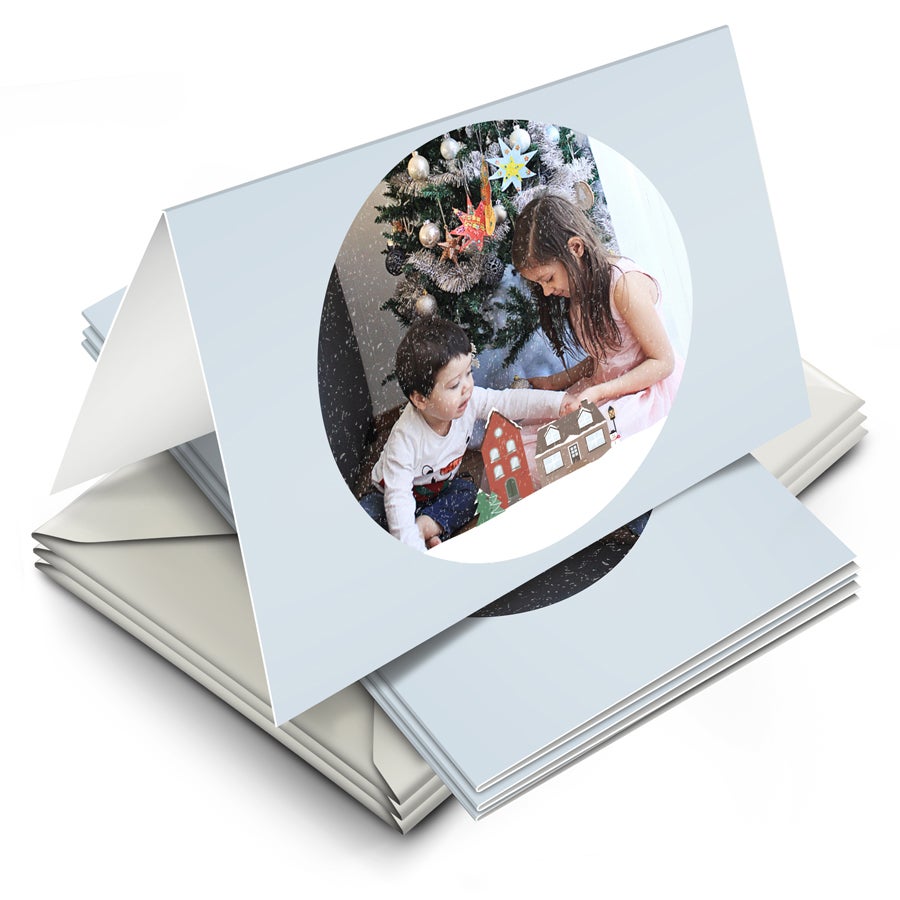 Personalised Christmas cards with photo - 10 cards