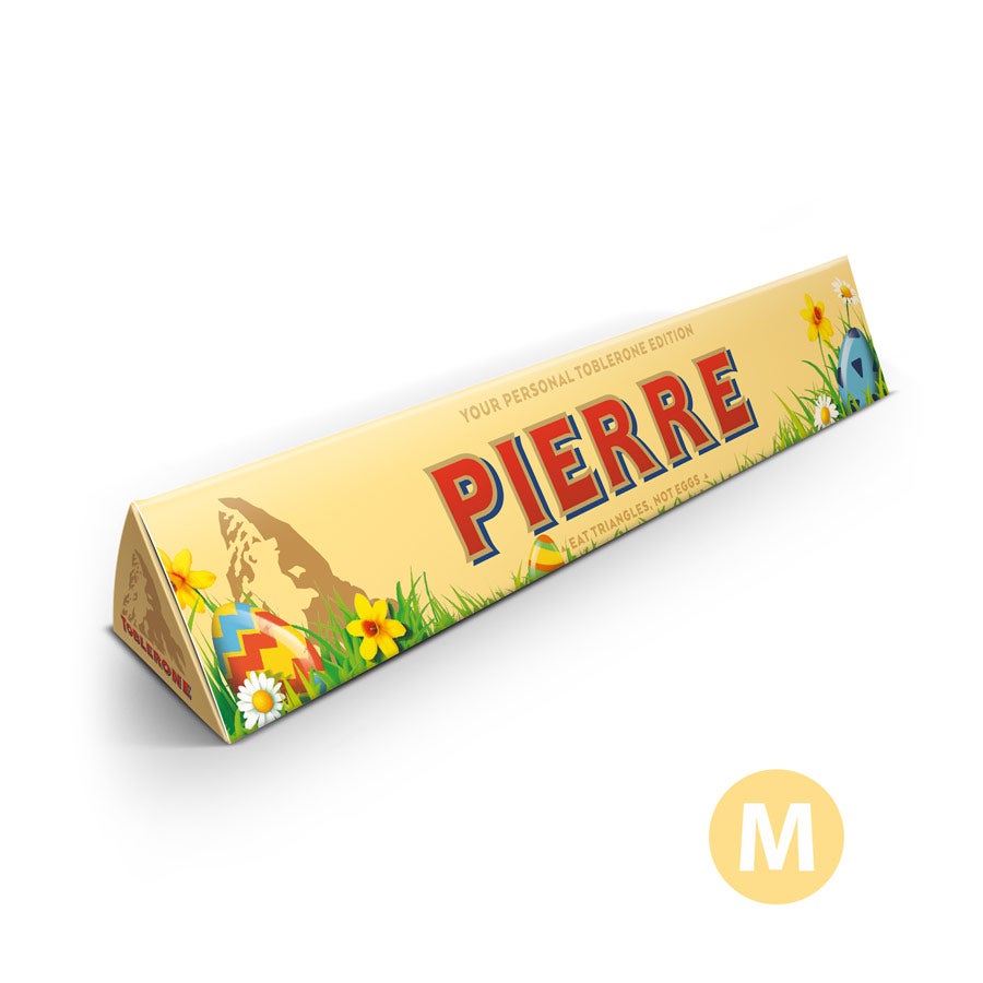Toblerone de Pâques personnalisé Toblerone de Pâques personnalisé