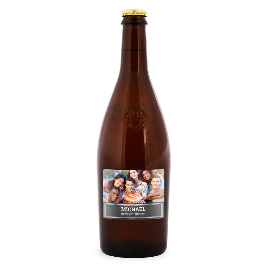 Duvel XL Ølflaske med egen tekst og billede