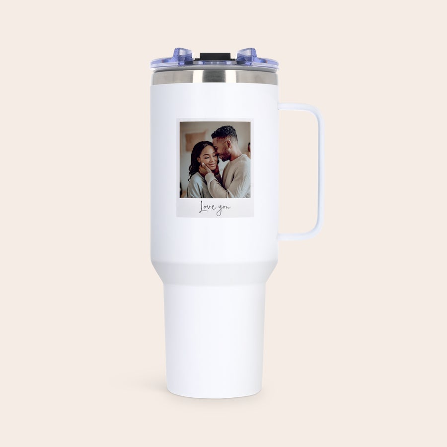Sklenička se slámou 1,2l - personalizovaná Sklenička se slámou 1,2l - personalizovaná