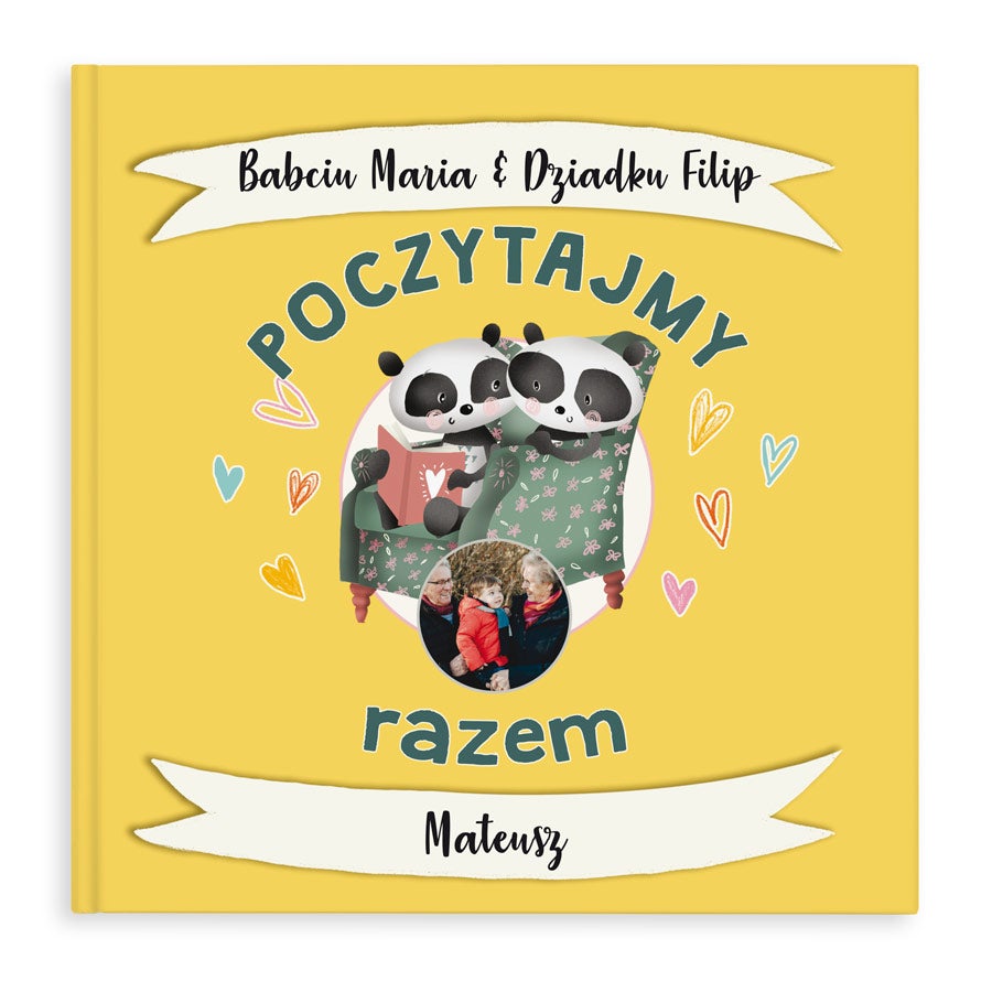 Książka dla Dziadka i Babci z imieniem - Oprawa twarda