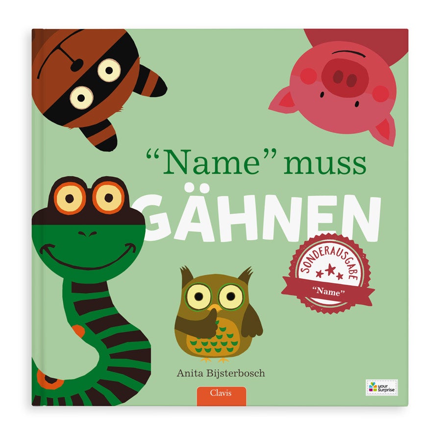 Personalisierte Kinderbücher - Jeder gähnt - XXL