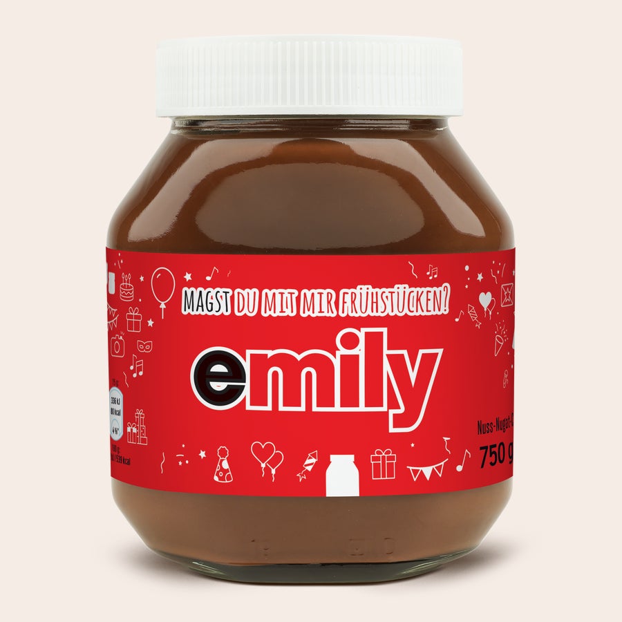 Personalisiertes nutella®-Glas Personalisiertes nutella®-Glas