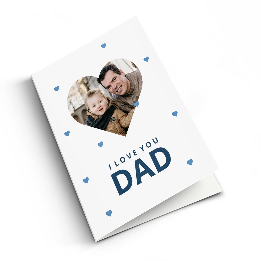 Cartão personalizado foto do dia dos pais - M - Vertical