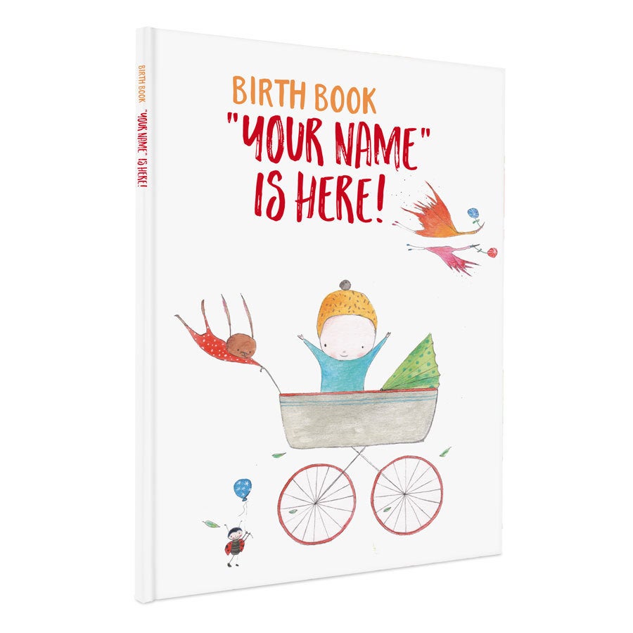 Personalised baby book - Birth book - Hardcover