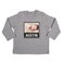 Camisa de bebé personalizada - manga comprida - Cinza - 50/56