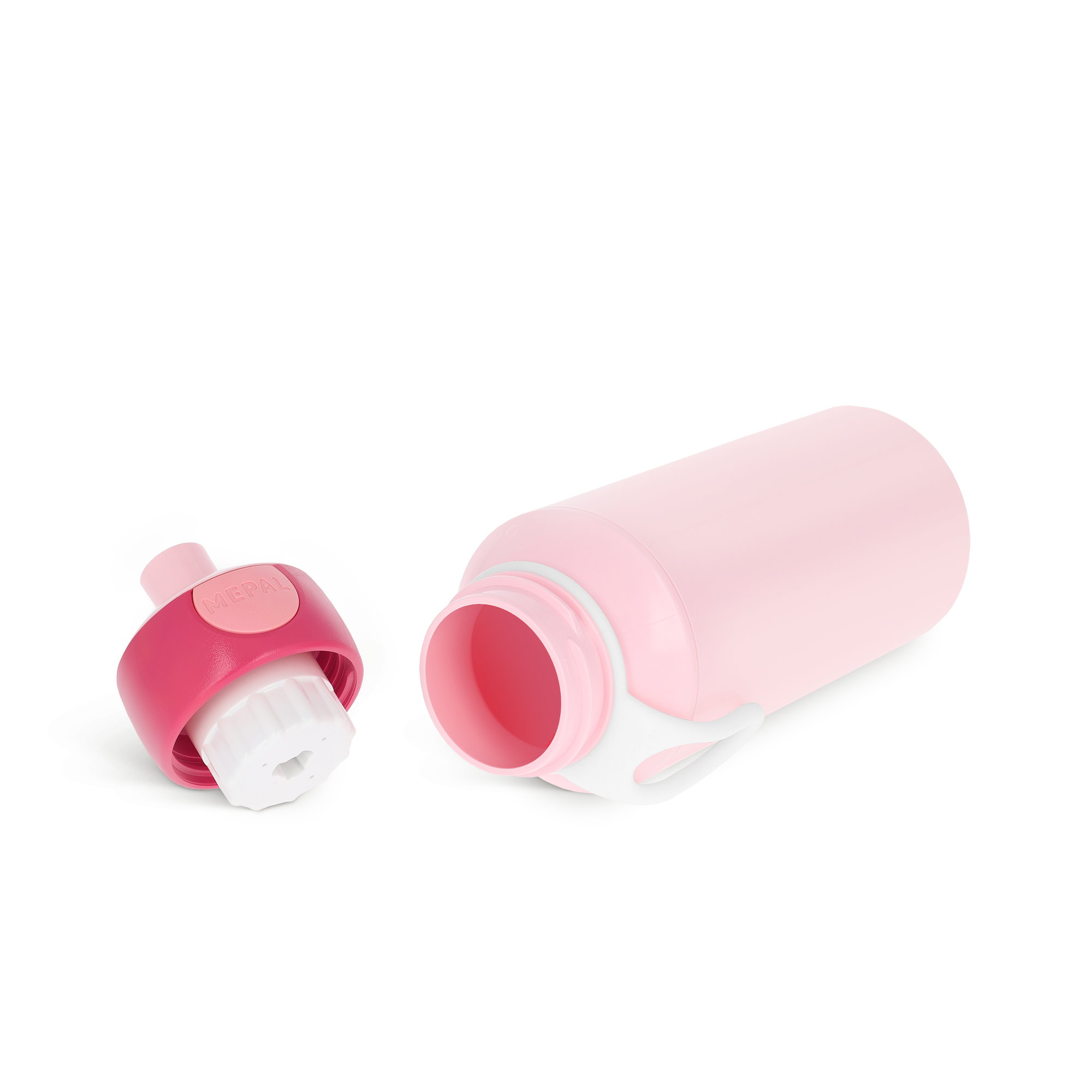 Borraccia Mepal rosa personalizzata con il loro nome sulla bottiglia che li accompagna ovunque, tappo rimovibile fucsia