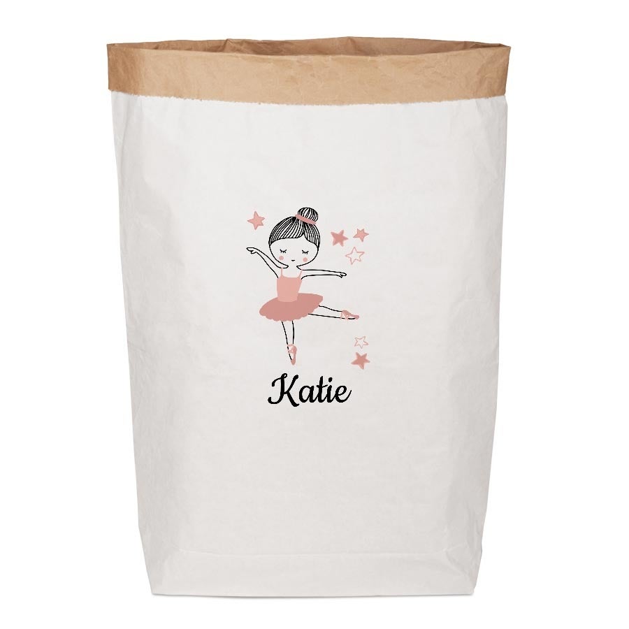 Personalised toy storage bag - Paper