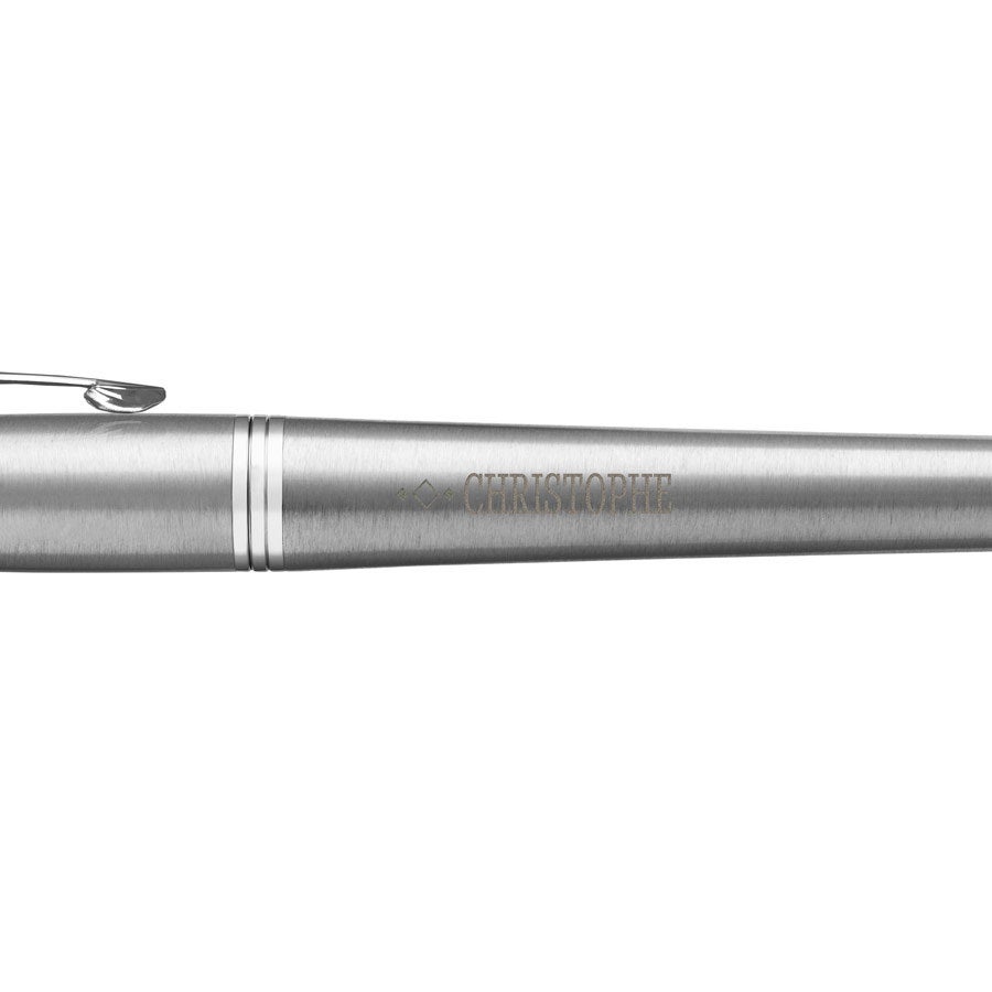  Stylo à plume Parker Urban Metro personnalisé - Droitier (argent)