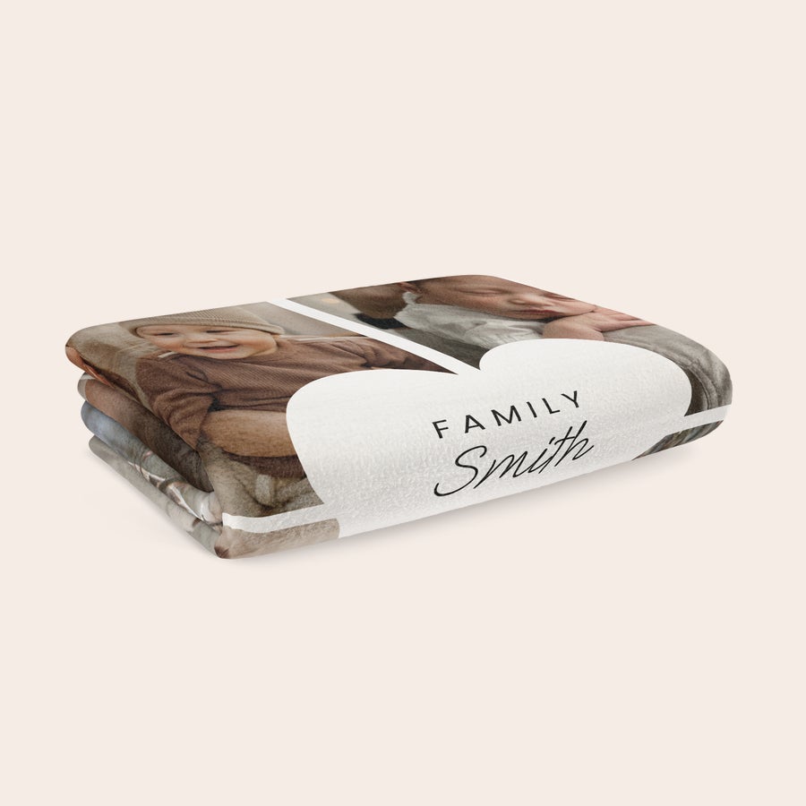 Personalised photo blanket Personalised photo blanket