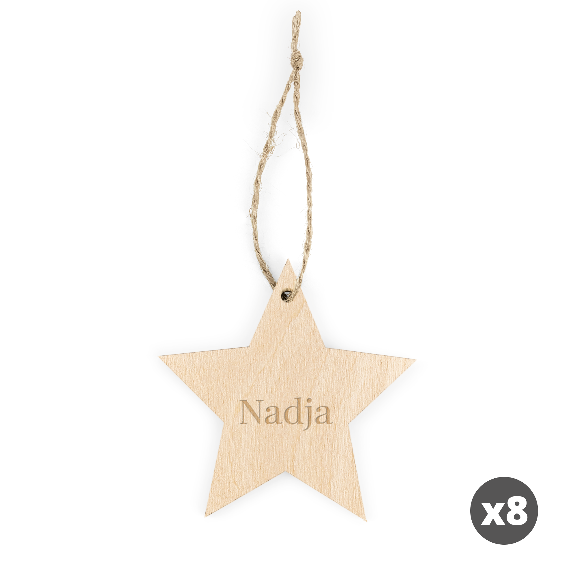 Personalisierter Weihnachtsschmuck Holz