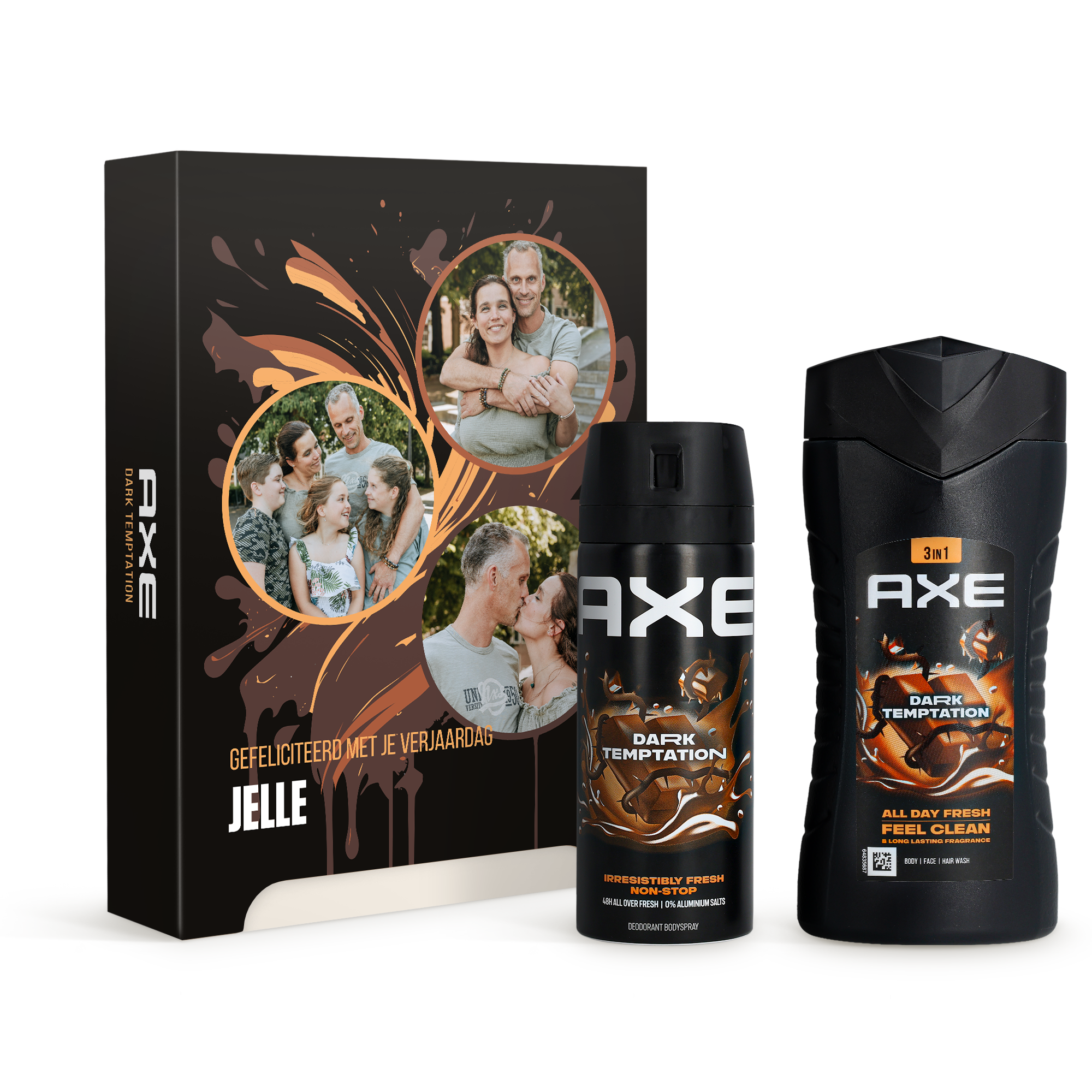 Gepersonaliseerde Axe set gift box - Dark Temptation