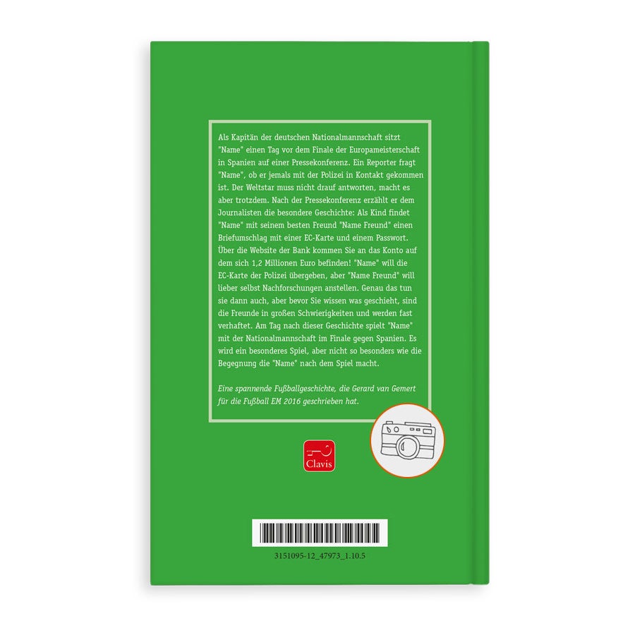 Personalisiertes Buch - Kapitän der Nationalmannschaft - WM Version- Hardcover