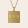 Necklace with square pendant Necklace with square pendant