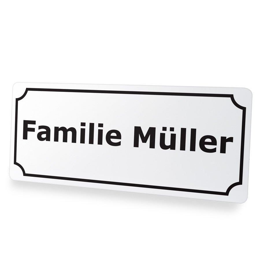 Straßenschild - Klein (Stahl) - 36 x 15 cm