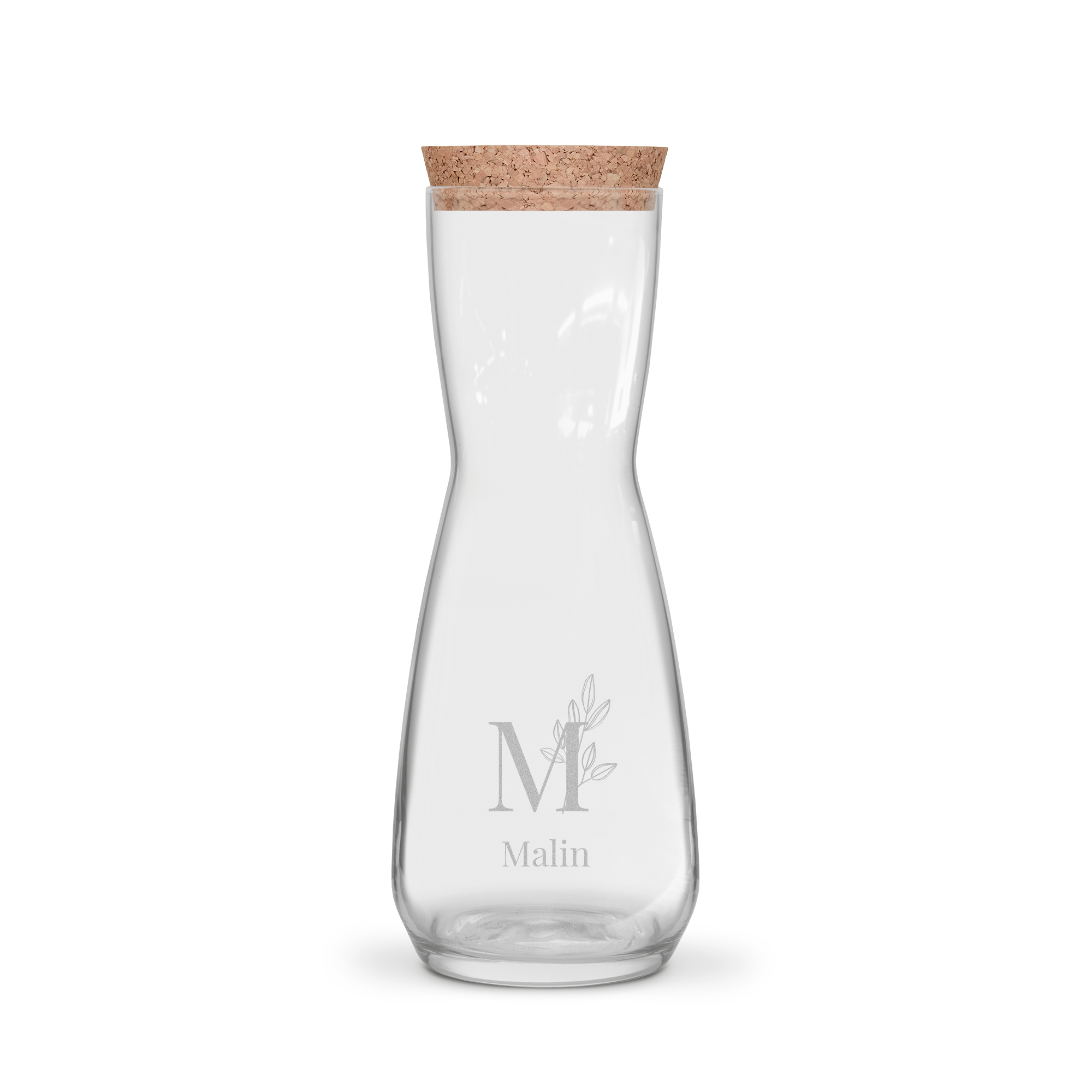 Karaffel med kork - med gravering