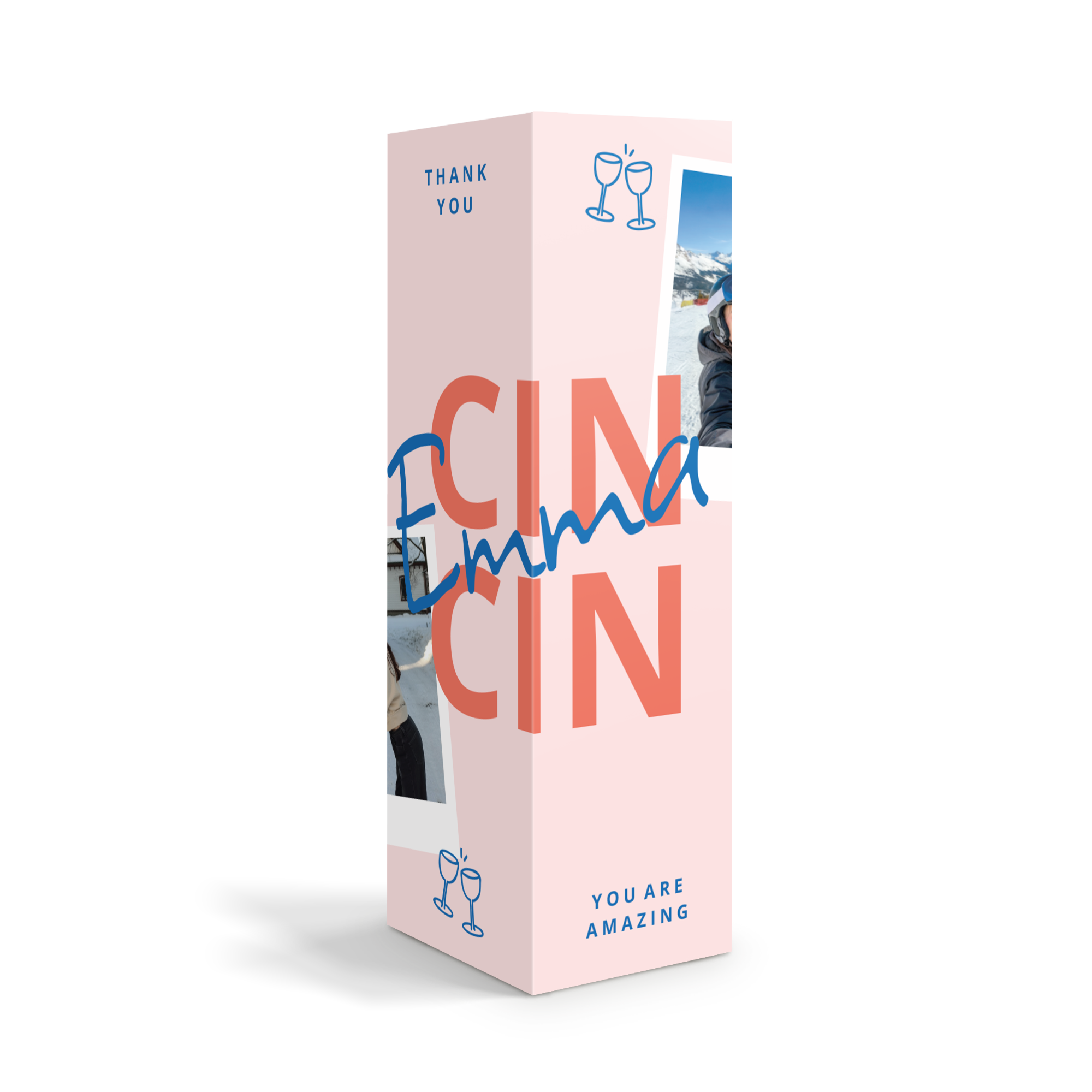 Caixa de champanhe personalizada