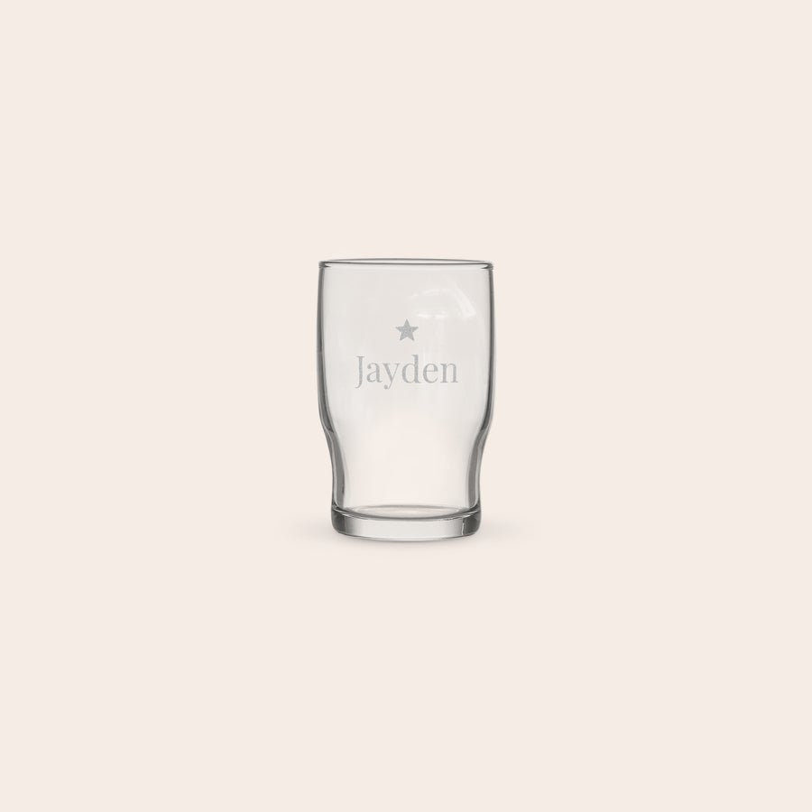 Personalised water glass Personalised water glass