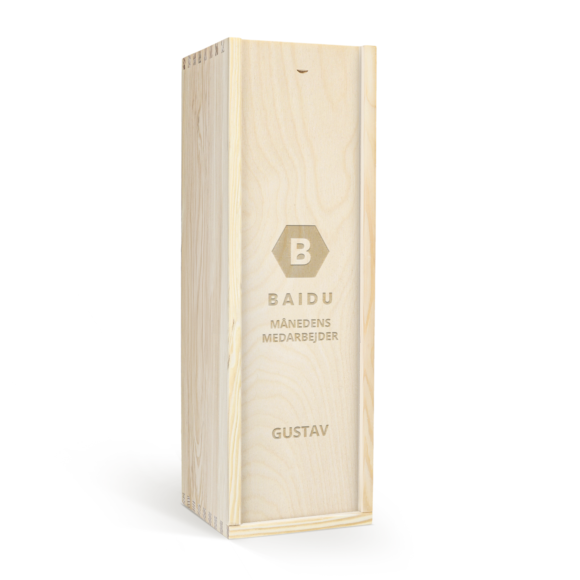 Bacardi Reserva Diez rom - Indgraveret trææske