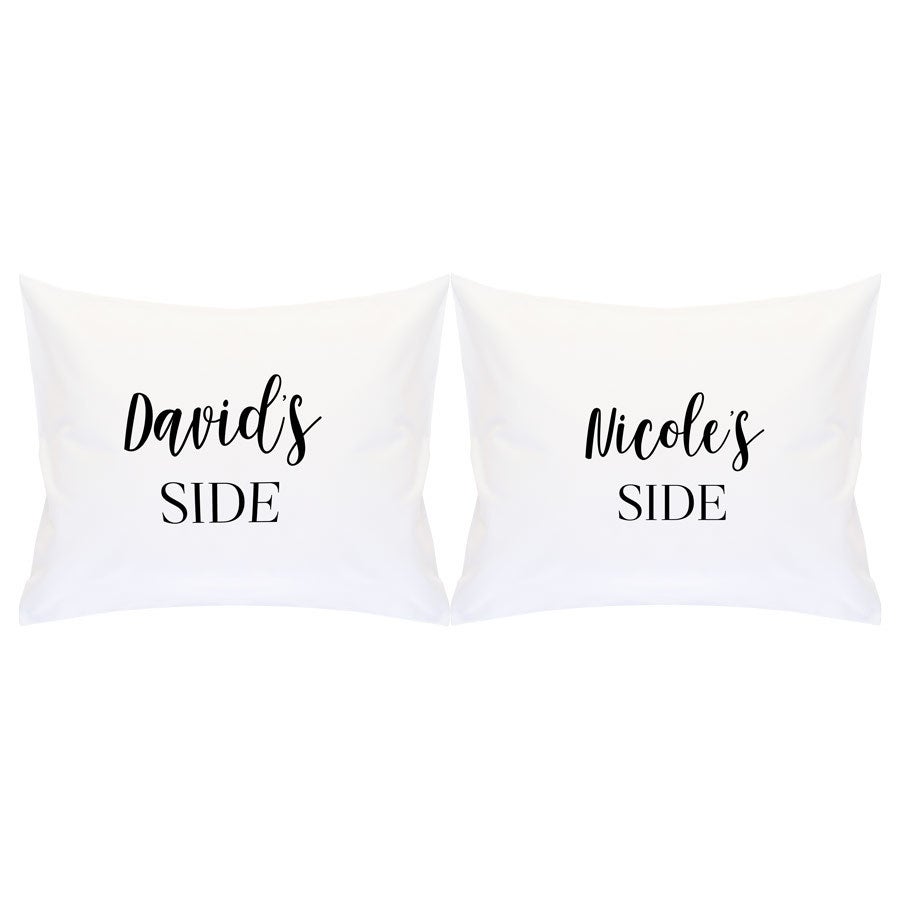 Personalised pillowcase set - Love - White - 60 x 50 cm