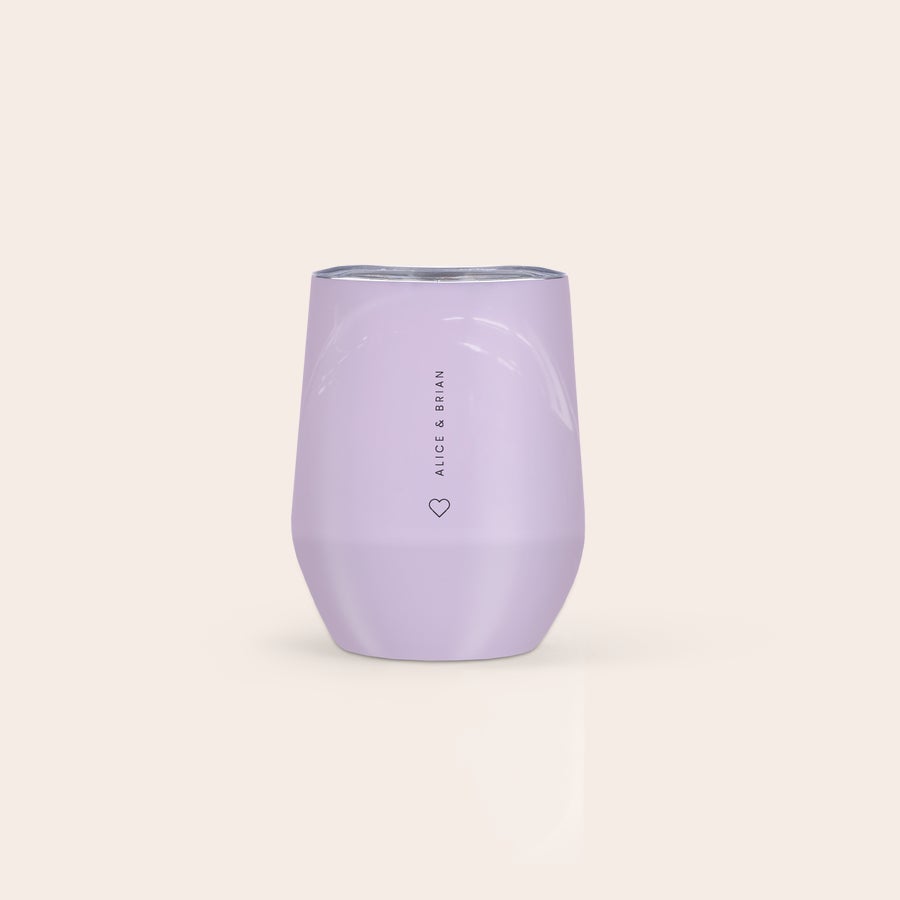 Travel cup with lid Travel cup with lid