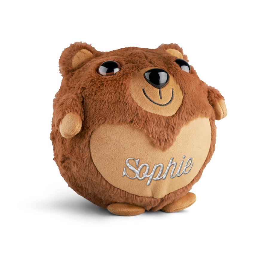 Personalised inflatable bear - Embroidered name