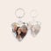 Personalised key ring - Heart - Double-sided Personalised key ring - Heart - Double-sided