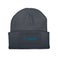 Broderet beanie - Grå
