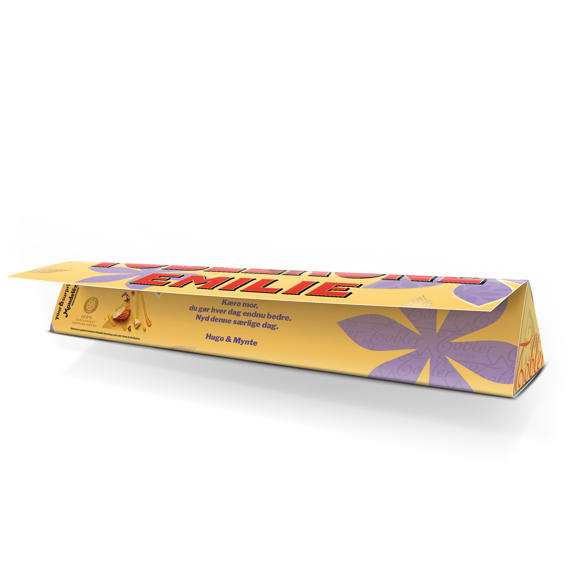 Toblerone med navn - Mors Dag