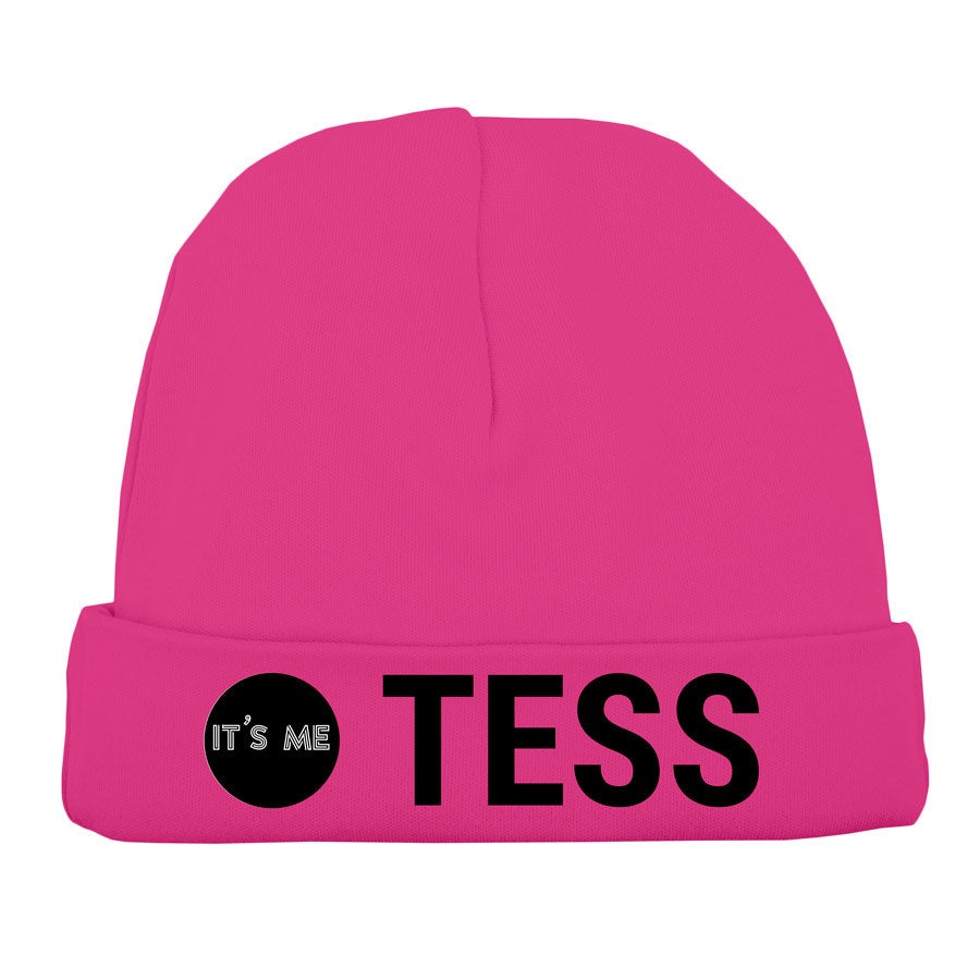Babymuts bedrukken - Fuchsia