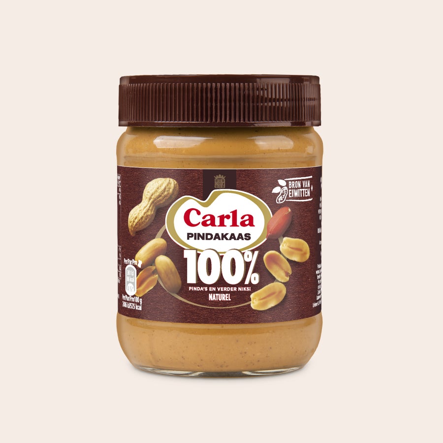 Calvé 100% pindakaas cadeau met naam (350 gram) Calvé 100% pindakaas cadeau met naam (350 gram)