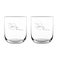 Luxurious personalised water glass (2 pieces)