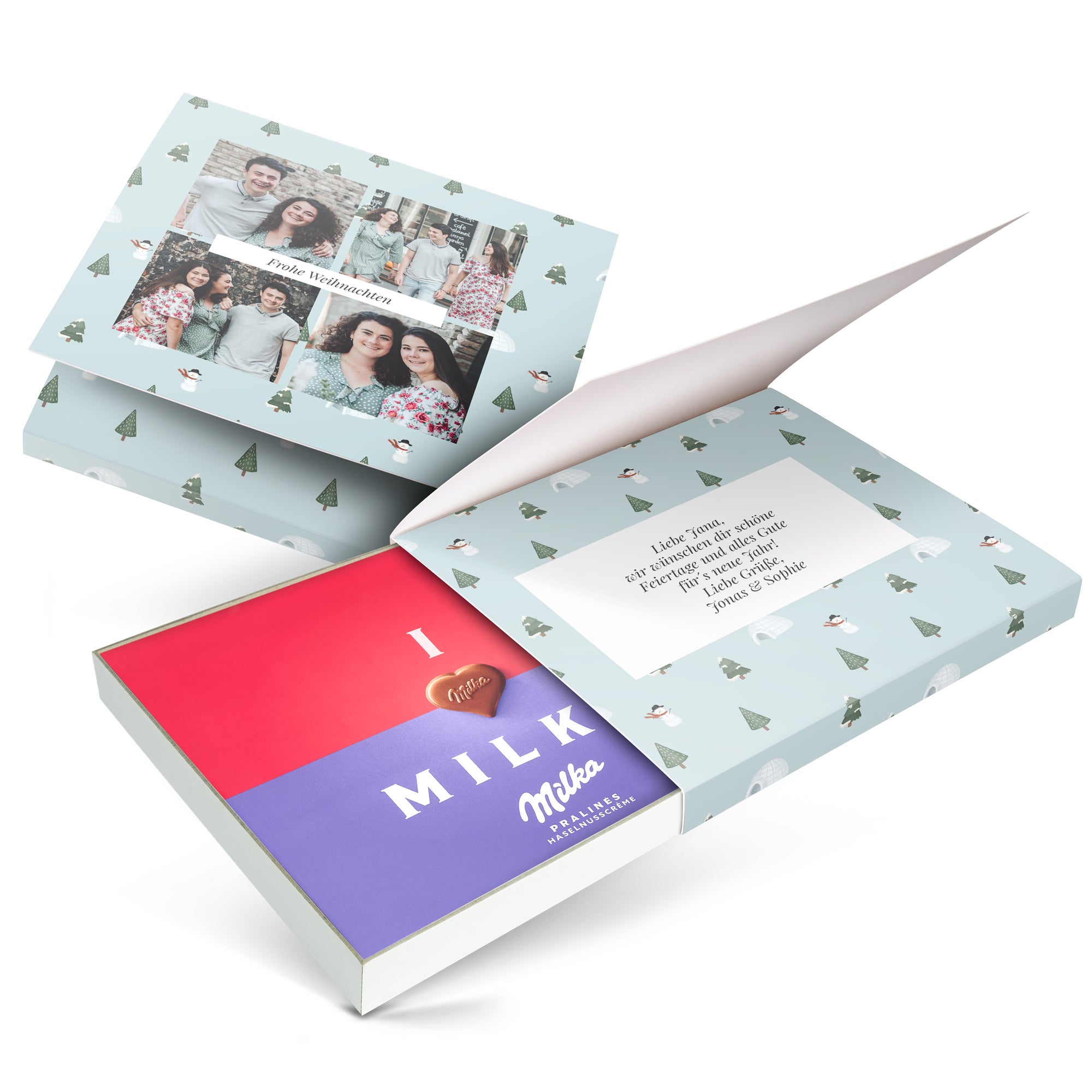 Milka Pralinen personalisieren Weihnachten 110 Gramm  - Onlineshop YourSurprise