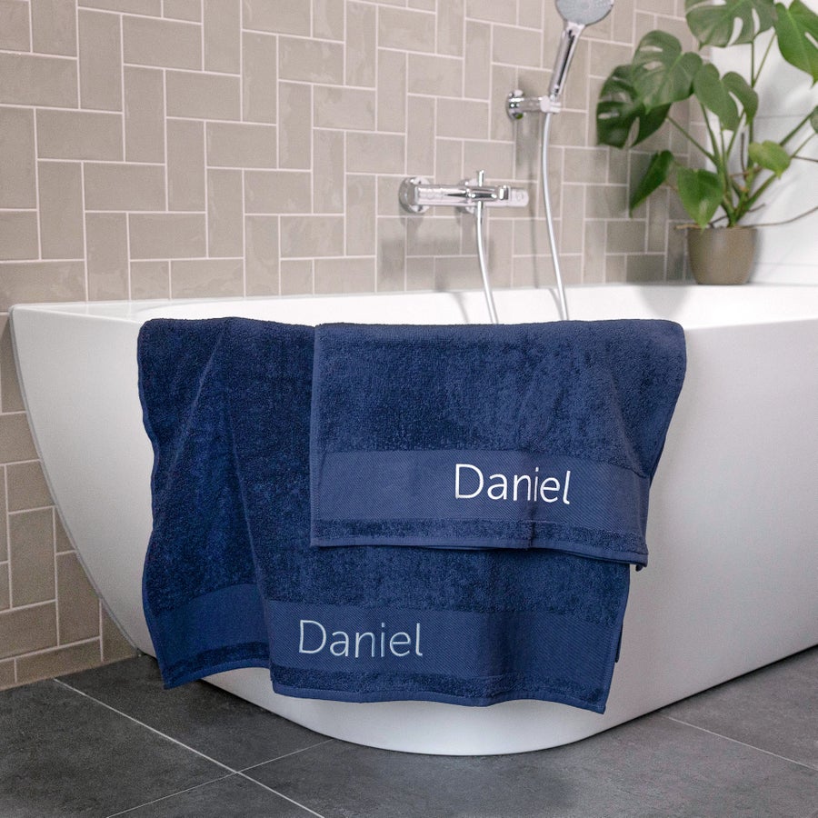 Towel with text