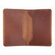 Porte carte cuir - Cognac