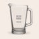 Engraved glass jug Engraved glass jug