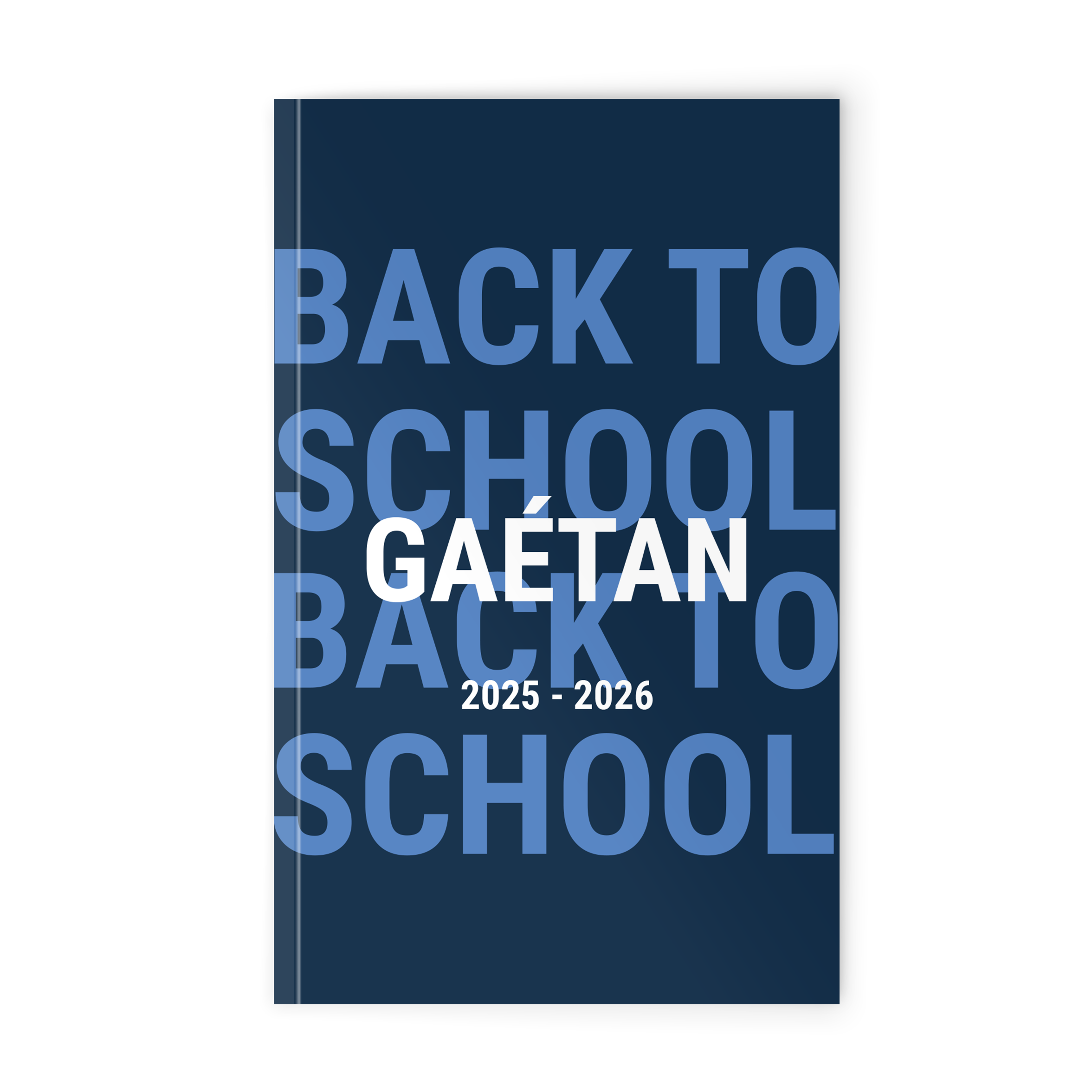 Agenda scolaire personnalisé 2025-2026