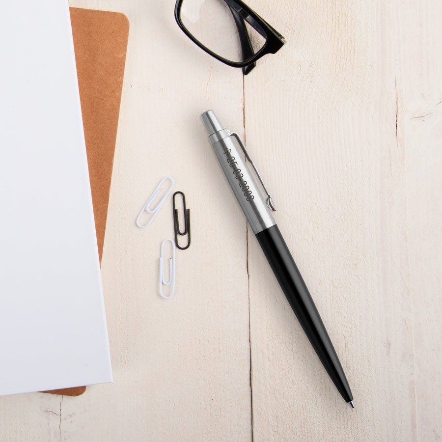 Parker Jotter Balpen graveren Links (Zwart)