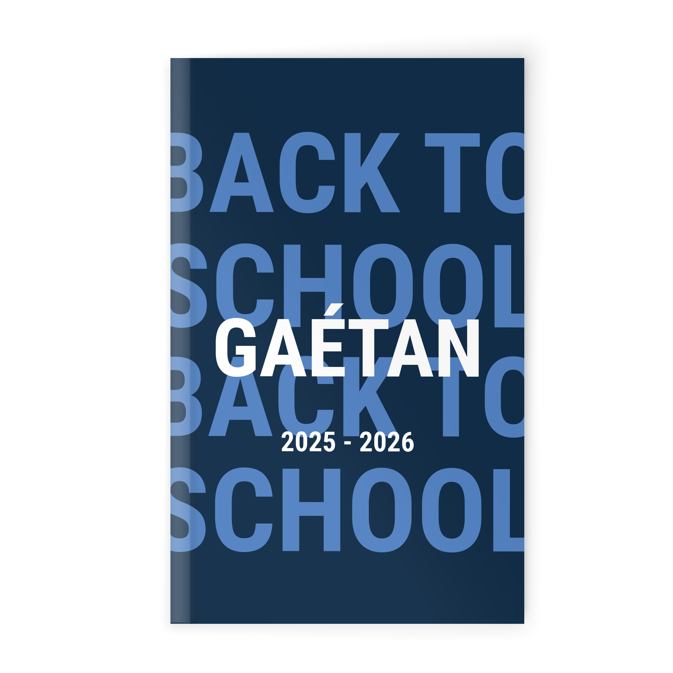 Agenda scolaire personnalisé 2025-2026